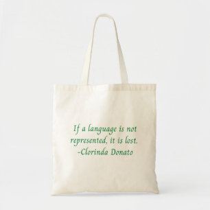 Bolsa Tote Idioma Perdido saco