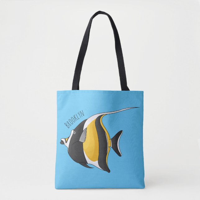 Bolsa Tote Idiota de desenho animado (Frente)