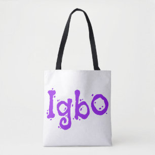 Bolsa Tote Igbo Roxo
