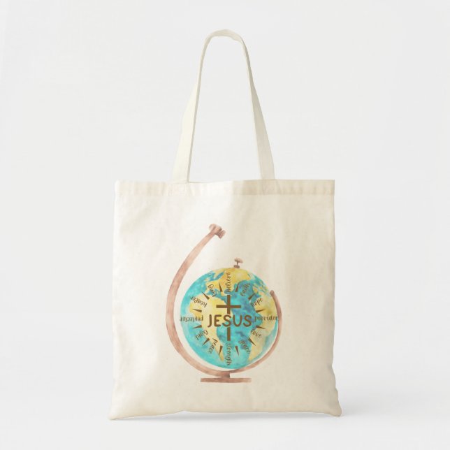 Bolsa Tote Igreja de presentes cristã de Jesus compas (Frente)