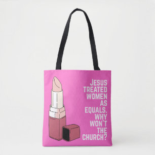 Bolsa Tote Igual em Seus Olhos - Saco de Tota de Fé Cristã