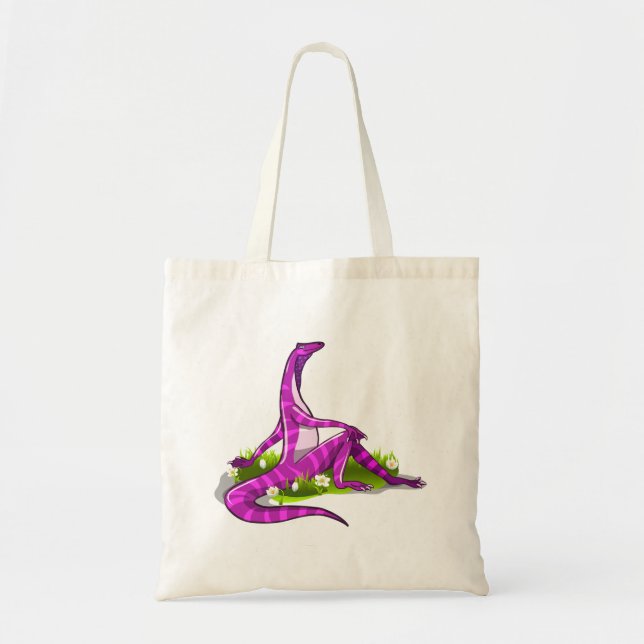 Bolsa Tote Iguanodon Mostrando Sua Beleza Natural. (Frente)