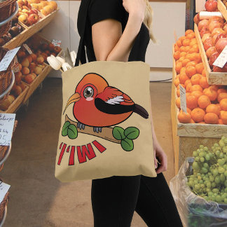 Bolsa Tote Iiwi Hawaii Forest Bird