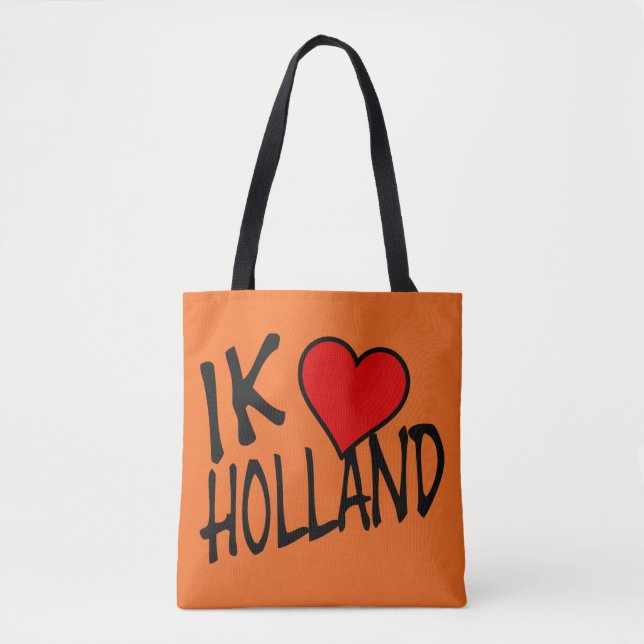 Bolsa Tote Ik Heart Holland bk ou stcnt (Frente)