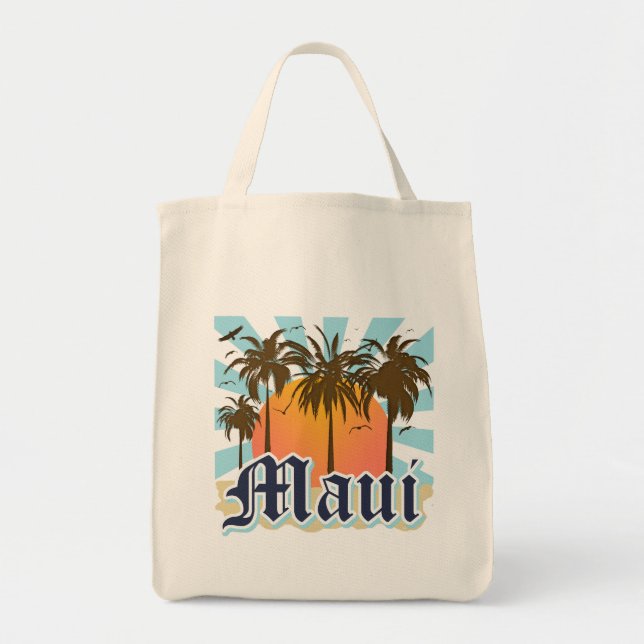 Bolsa Tote Ilha da lembrança de Maui Havaí (Frente)