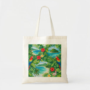 Bolsa Tote Ilha da Providência Colômbia Papagaio Tropical