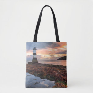 Bolsa Tote Ilha do papagaio-do-mar do nascer do sol   do