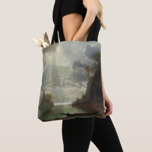 Bolsa Tote Ilha no lago (óleo em canvas)