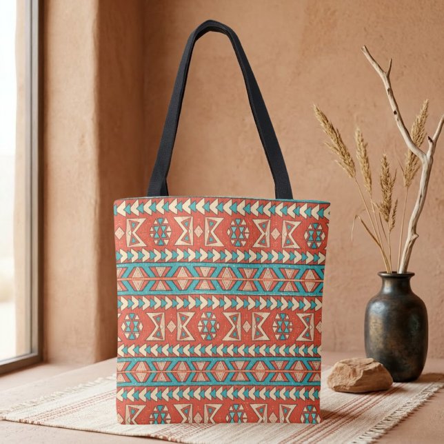 Bolsa Tote Ilha Tribal Boho  (Criador carregado)