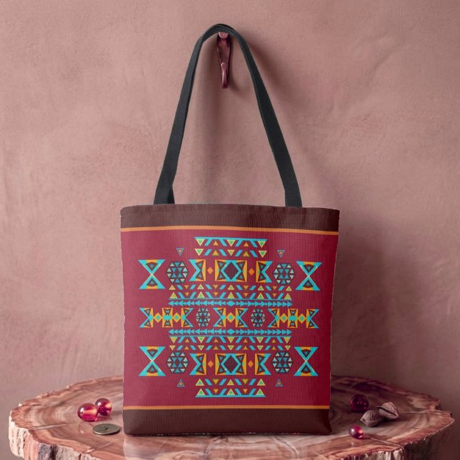 Bolsa Tote Ilha Tribal Caprichosa (Criador carregado)