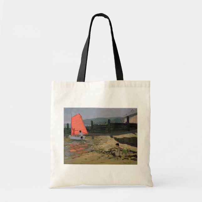 Bolsa Tote Ilha vermelha da vela do Wight (Frente)