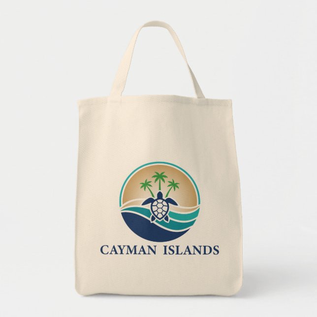 Bolsa Tote Ilhas Cayman Caribe (Frente)
