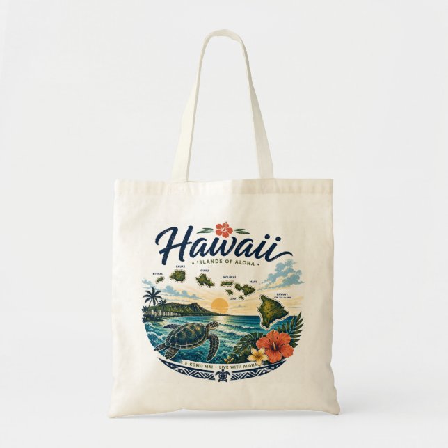 Bolsa Tote Ilhas Havaí (Frente)