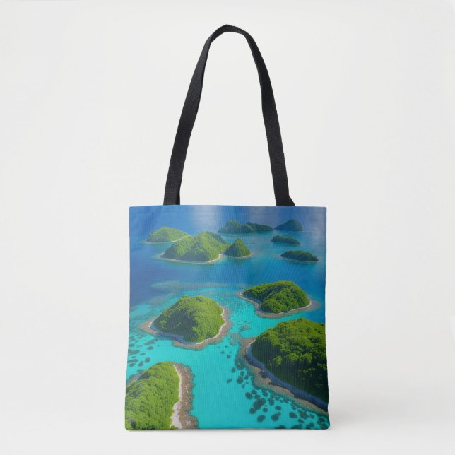 Bolsa Tote "Ilhas na Bag: Carregar do Paraíso Oceânico - Tudo (Frente)
