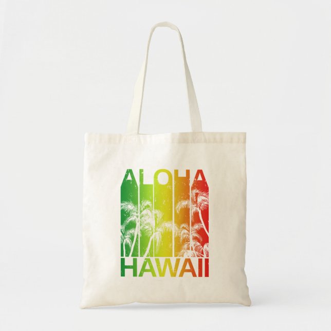 Bolsa Tote Ilhas Retro Aloha Hawaii (Frente)