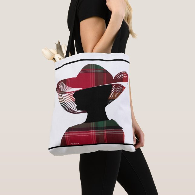 Bolsa Tote Ilhas Virgens dos EUA USVI Madras Personalizar Pad (Close Up)