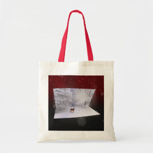 Bolsa Tote Ilusão 3D "Sonhos de Neve"