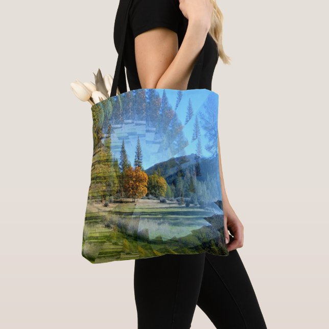 Bolsa Tote Ilusões nas montanhas... (Close Up)