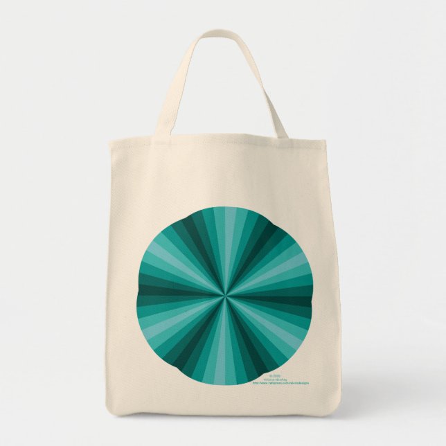Bolsa Tote Ilusões Ópticas - Saco Aqua Tote (Frente)