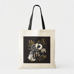 Bolsa Tote Ilustração a tinta preta e branca de Cabras Cant