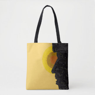 Bolsa Tote Ilustração Abstrata da Alma Morabeza de Cabo Verde