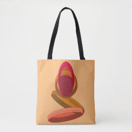 Bolsa Tote Ilustração Abstrata da Chuva de Cabo Verde para Ca