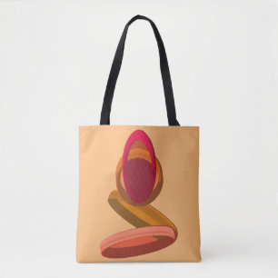 Bolsa Tote Ilustração Abstrata da Chuva de Cabo Verde para Ca