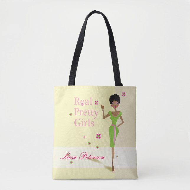 Bolsa Tote Ilustração afrocêntrica (Frente)