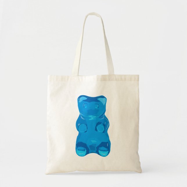 Bolsa Tote Ilustração azul de Gummybear (Frente)