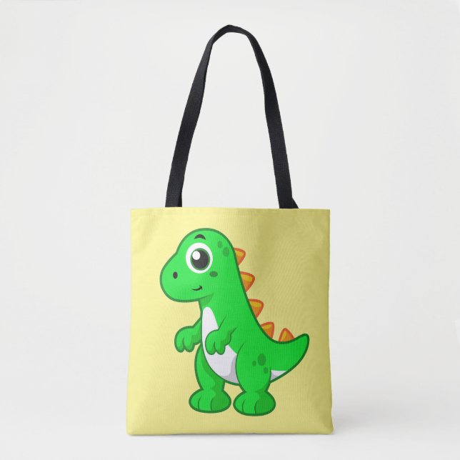 Bolsa Tote Ilustração Bela De Tyrannosaurus Rex. (Frente)
