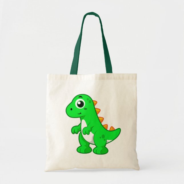 Bolsa Tote Ilustração Bela De Tyrannosaurus Rex. (Frente)