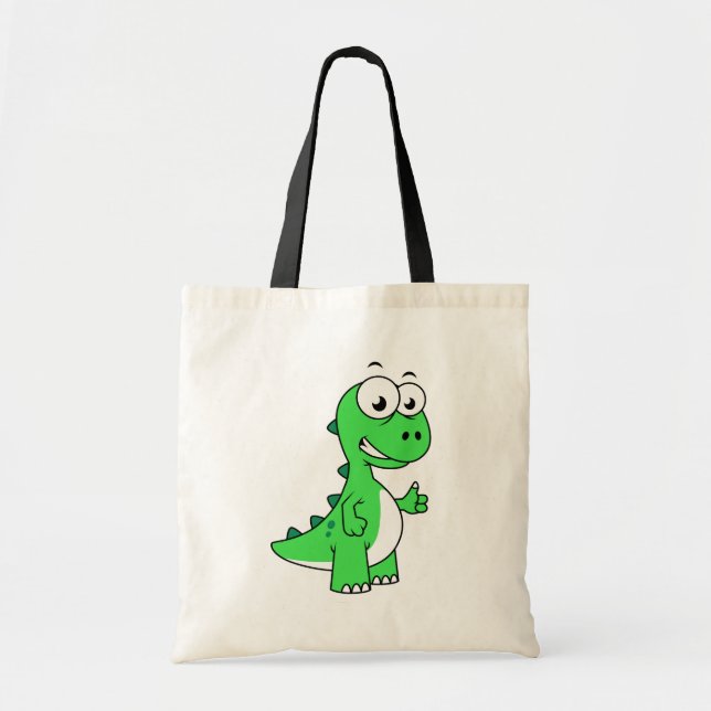 Bolsa Tote Ilustração Bela De Tyrannosaurus Rex. 2 (Frente)