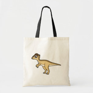 Bolsa Tote Ilustração Bela De Um Dinossauro Paquicefalossauro