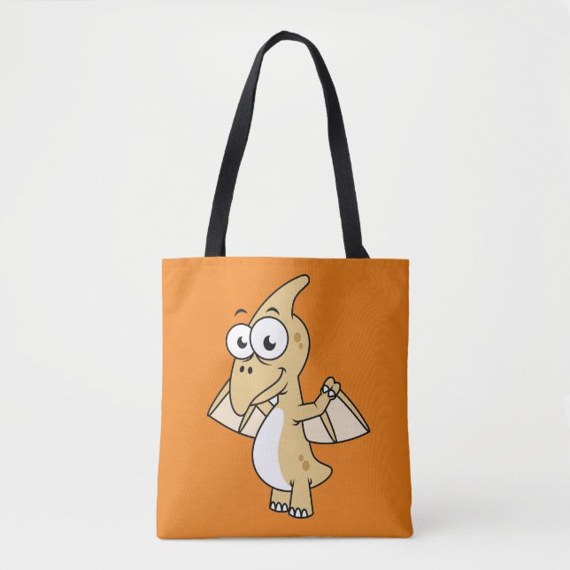Bolsa Tote Ilustração Bela De Um Pterodactilo. 2 (Frente)