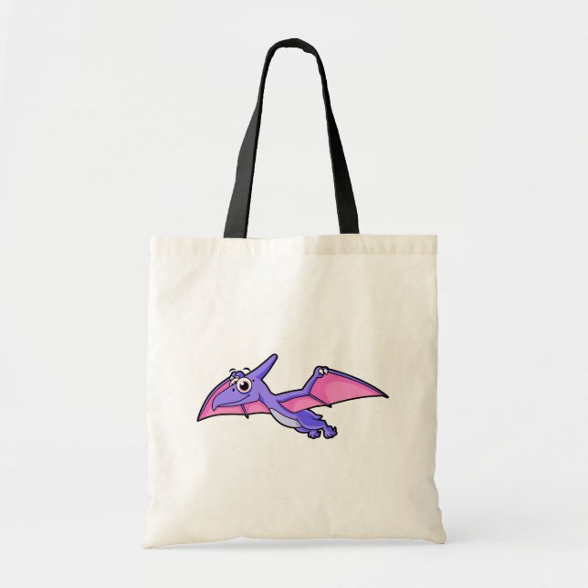 Bolsa Tote Ilustração Bela De Um Pterodactilo Voador. (Frente)