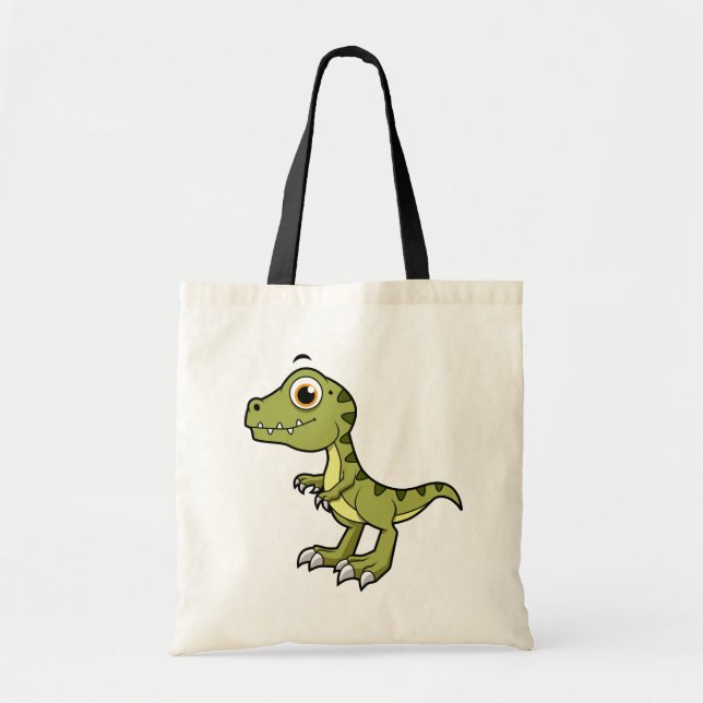 Bolsa Tote Ilustração Bela De Um Tiranossauro Rex. (Frente)
