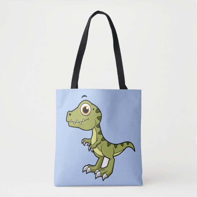 Bolsa Tote Ilustração Bela De Um Tiranossauro Rex. (Frente)