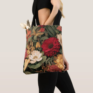 Bolsa Tote Ilustração Botânica Vintage