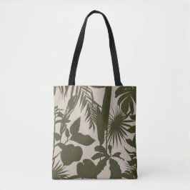Bolsa Tote Ilustração brilhante da floresta tropical.
