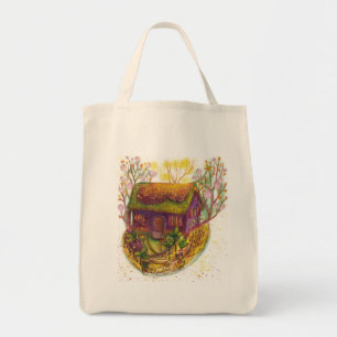 Bolsa Tote ilustração confortável da casa