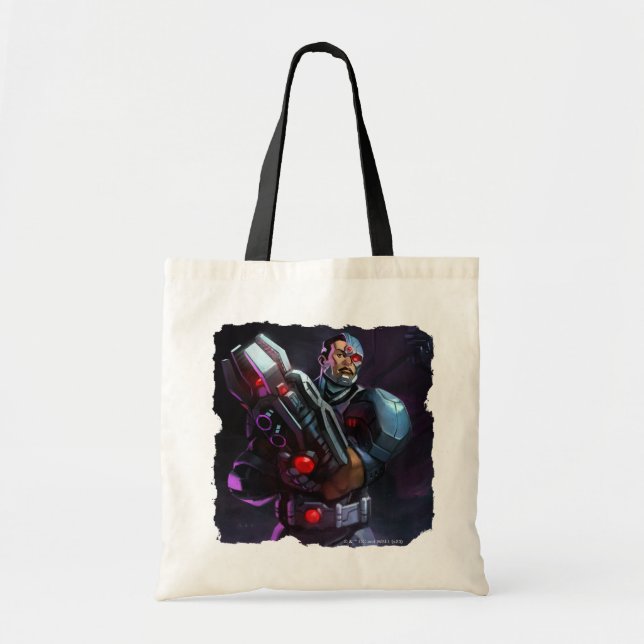 Bolsa Tote Ilustração Cyborg Infinita Crise (Frente)