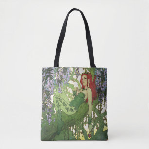 Bolsa Tote Ilustração da Capa do Batman Rebirth Poison Ivy