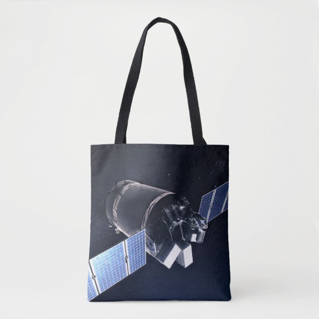 Bolsa Tote Ilustração Da Nave Espacial Xl Do Dragão. (Frente)