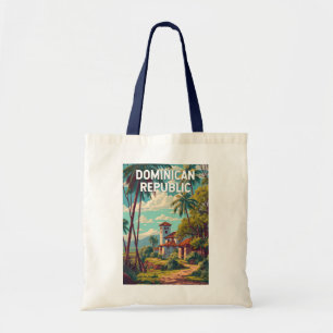 Bolsa Tote Ilustração da República Dominicana Arte de Viagem