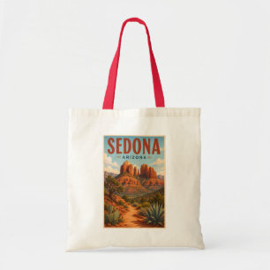 Bolsa Tote Ilustração da Rocha da Catedral de Sedona Arizona