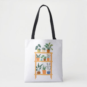 Bolsa Tote Ilustração das Plantas Encantadas