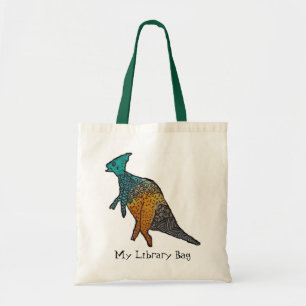 Bolsa Tote Ilustração de arte de dinossauro fofo