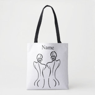 Bolsa Tote Ilustração de arte feminina Thunder_Cove