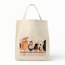 Ilustração de aves com pontos e faixas