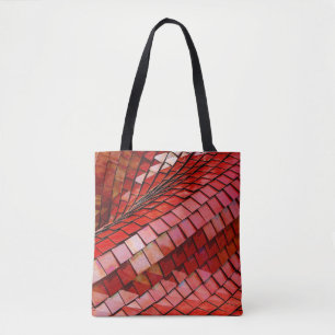 Bolsa Tote Ilustração de azulejos vermelhos